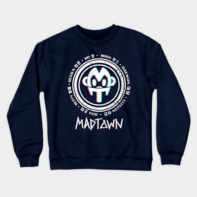 Madtown Logo (a) - 3D, Texture Crewneck Sweatshirt by JO_D_D